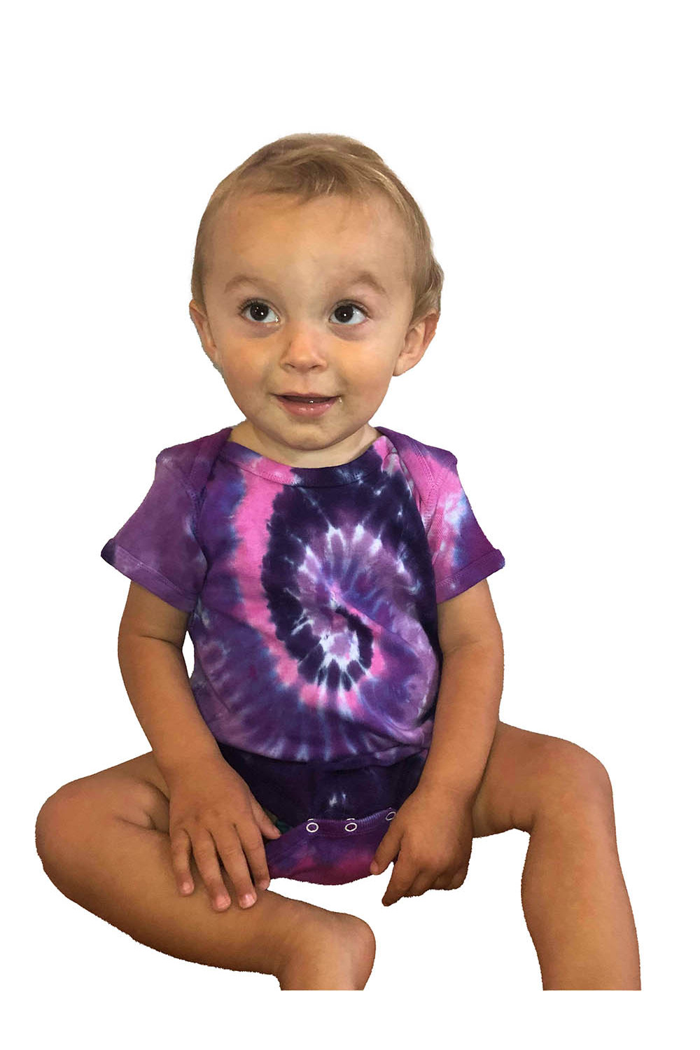 Printed Romper For Newborn Baby In Purple Color main image 1